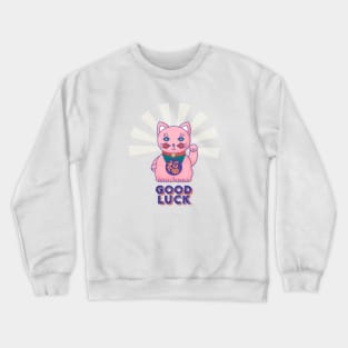 Good Luck Cat Crewneck Sweatshirt